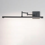 Minimalist Adjustable Black Cylinder Vanity Light Image - 7