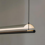 Minimalist Adjustable Black Linear Island Light Image - 12