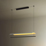 Minimalist Adjustable Black Linear Island Light Image - 5