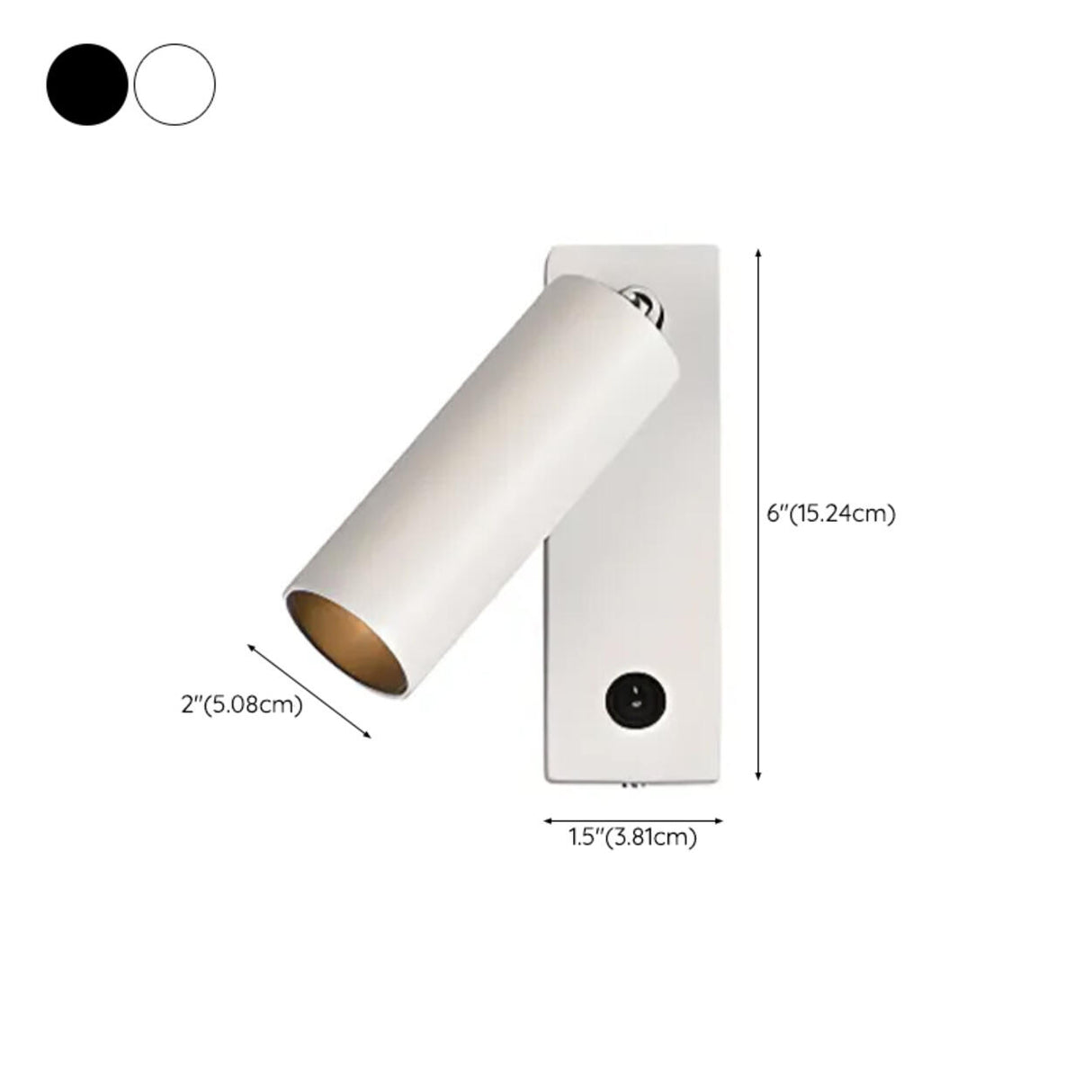 Minimalist Adjustable Cylinder LED Wall Light  