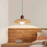 Minimalist Adjustable Height Wooden Pendant Light Image - 15