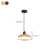 Minimalist Adjustable Height Wooden Pendant Light #size