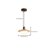 Minimalist Adjustable Height Wooden Pendant Light Image - 18