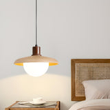 Minimalist Adjustable Height Wooden Pendant Light Image - 4