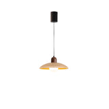 Minimalist Adjustable Height Wooden Pendant Light Image - 5