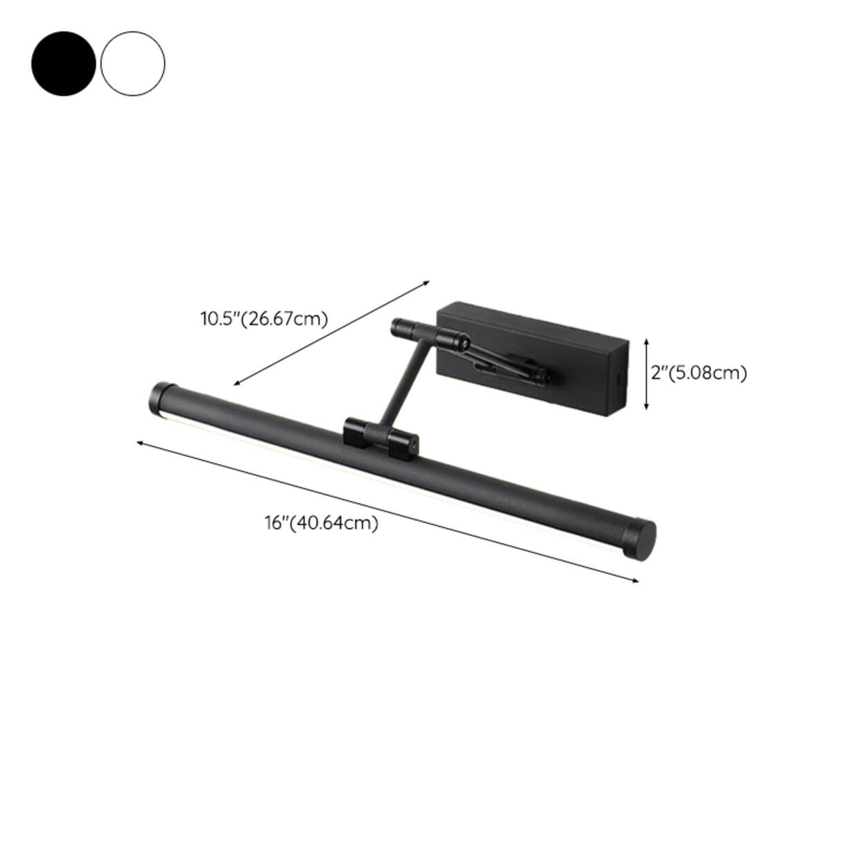 Minimalist Adjustable Linear Bathroom Vanity Light 