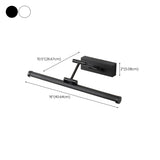 Minimalist Adjustable Linear Bathroom Vanity Light #size