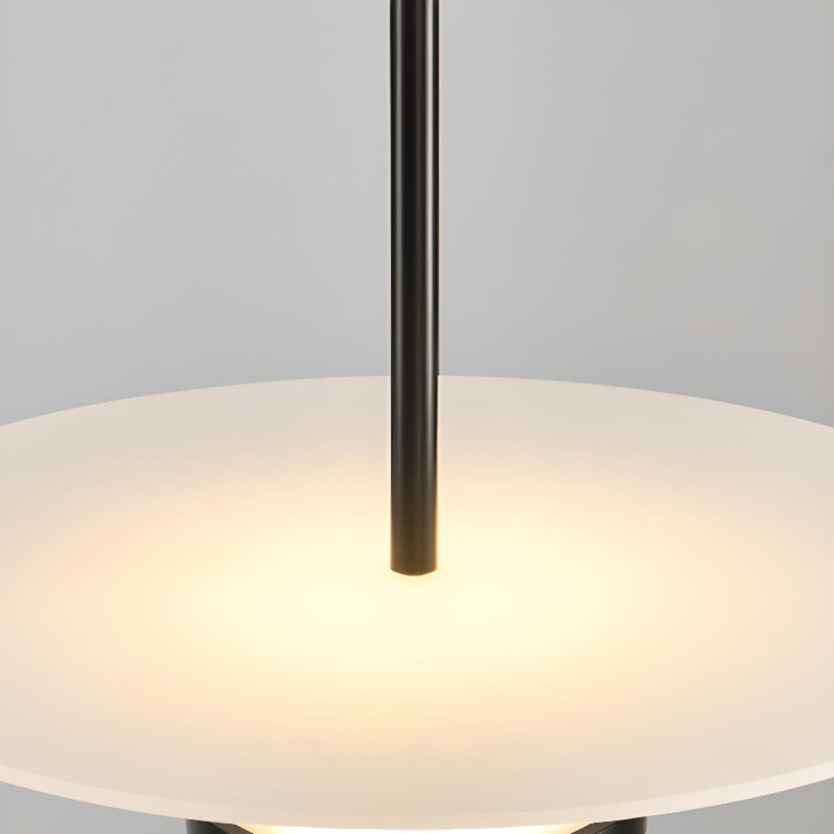 Minimalist Aluminum Acrylic Disc LED Pendant Light Image - 11