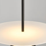 Minimalist Aluminum Acrylic Disc LED Pendant Light Image - 11