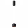 Minimalist Aluminum Black Cylinder Pendant Light Image - 2