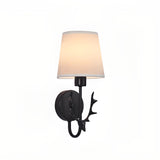 Minimalist Antler Design Cylinder Bedside Wall Sconce Image - 12