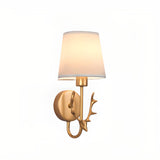 Minimalist Antler Design Cylinder Bedside Wall Sconce Image - 15