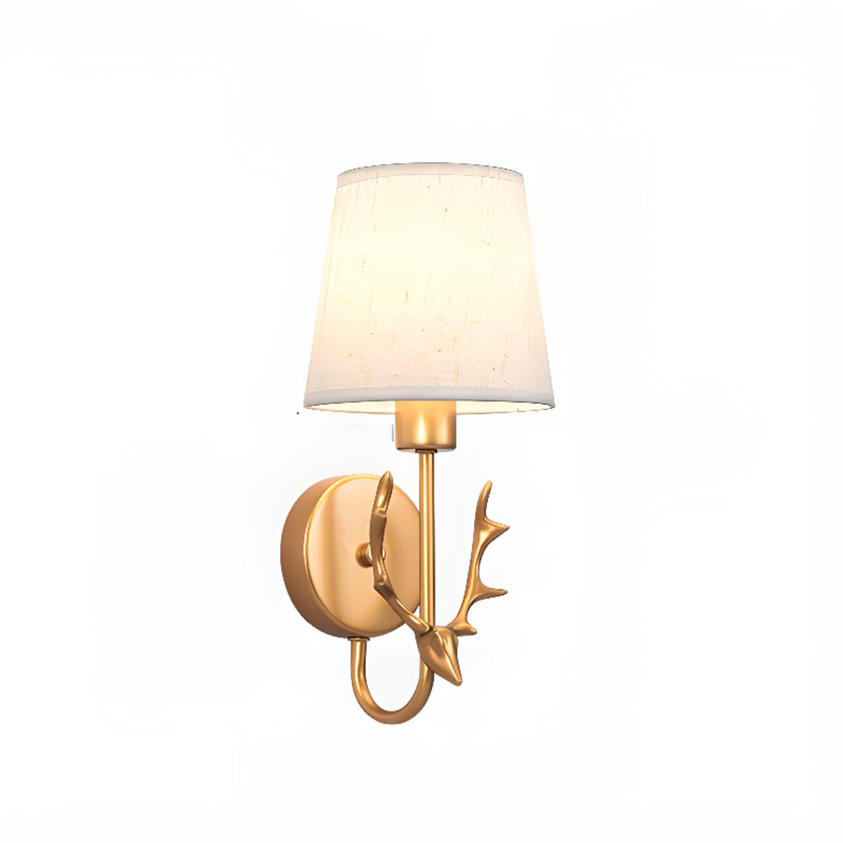 Minimalist Antler Design Cylinder Bedside Wall Sconce Image - 16