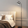 Minimalist Arced Metal LED Floor Lamp Adjustable Height Image - 3