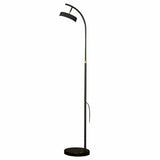 Minimalist Arced Metal LED Floor Lamp Adjustable Height Image - 7