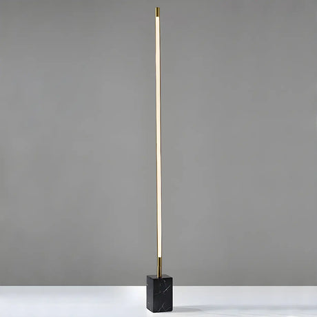 Minimalist Bar Marble Base Living Room LED Floor Lamp Image - 2