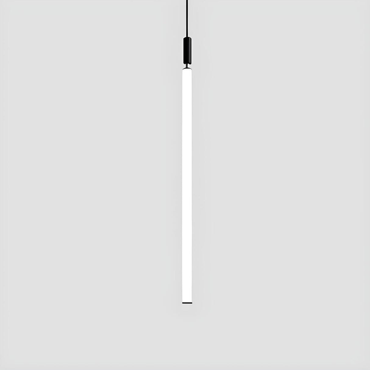 Minimalist Bedroom Acrylic LED Tube Pendant Light Image - 3