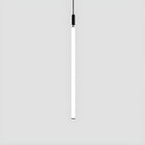 Minimalist Bedroom Acrylic LED Tube Pendant Light Image - 3