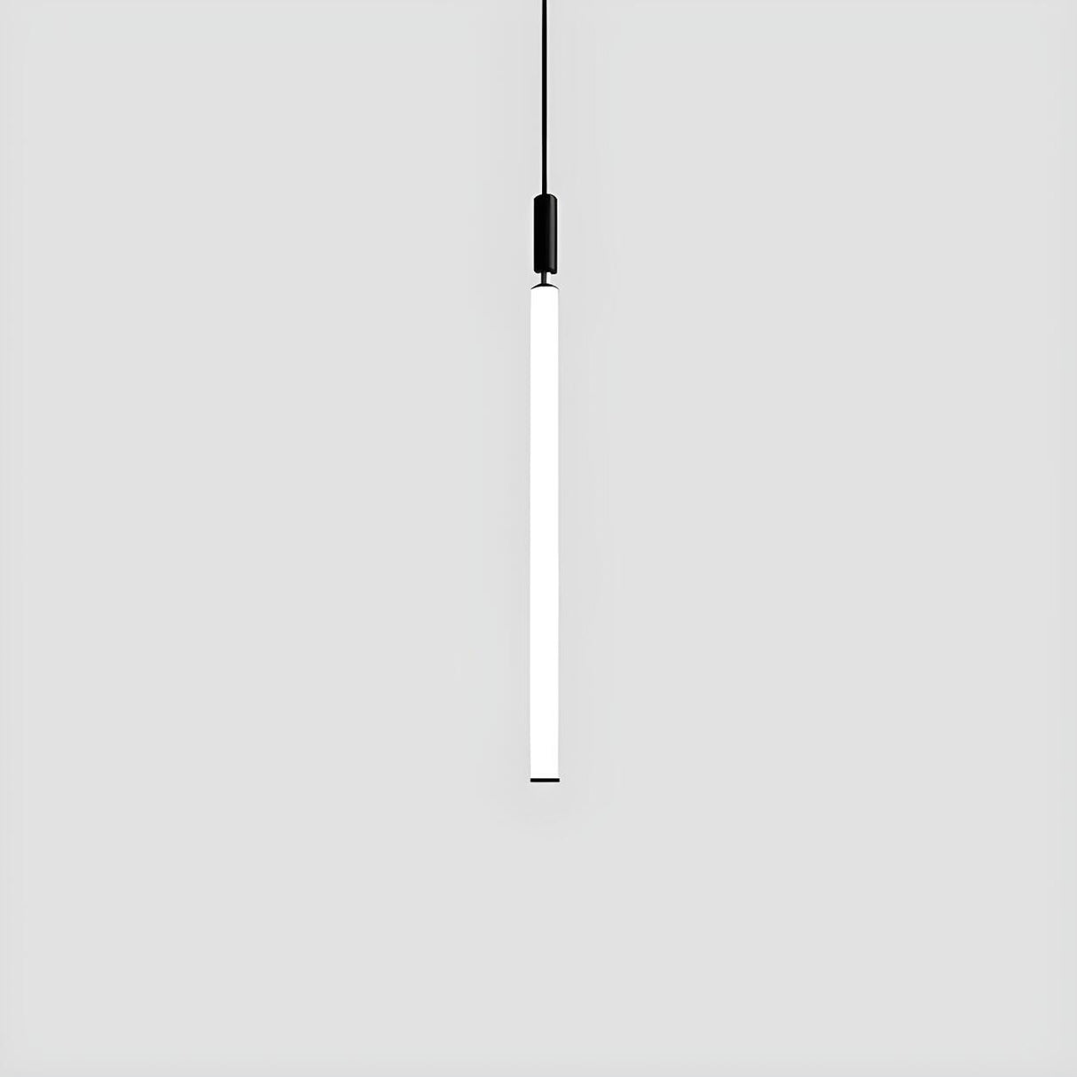 Minimalist Bedroom Acrylic LED Tube Pendant Light Image - 5