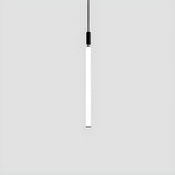 Minimalist Bedroom Acrylic LED Tube Pendant Light Image - 5