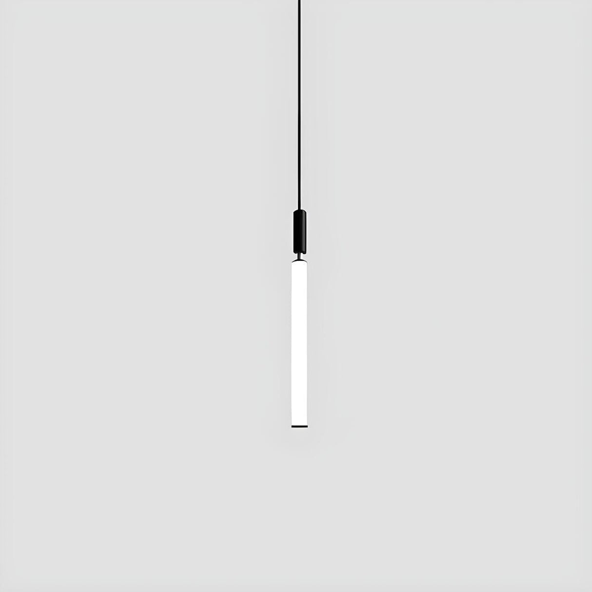 Minimalist Bedroom Acrylic LED Tube Pendant Light Image - 7