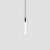 Minimalist Bedroom Acrylic LED Tube Pendant Light Image - 7