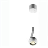 Minimalist Bedroom Adjustable Black Sphere Pendant Light Image - 8