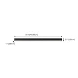 Minimalist Bedroom Black Linear LED Flush Mount Light Image - 11