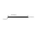 Minimalist Bedroom Black Linear LED Flush Mount Light Image - 12