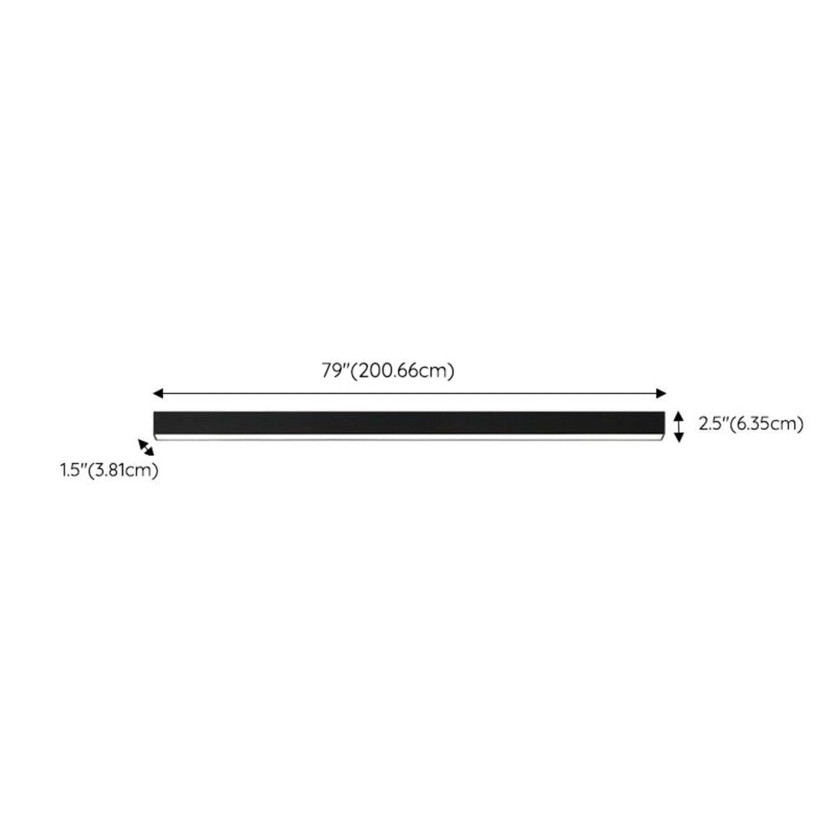 Minimalist Bedroom Black Linear LED Flush Mount Light Image - 13