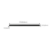 Minimalist Bedroom Black Linear LED Flush Mount Light Image - 13