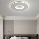 Minimalist Bedroom Round LED Flush Mount Ceiling Light Image - 1