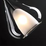 Minimalist Bedroom Teardrop Clear Glass Pendant Light Image - 8