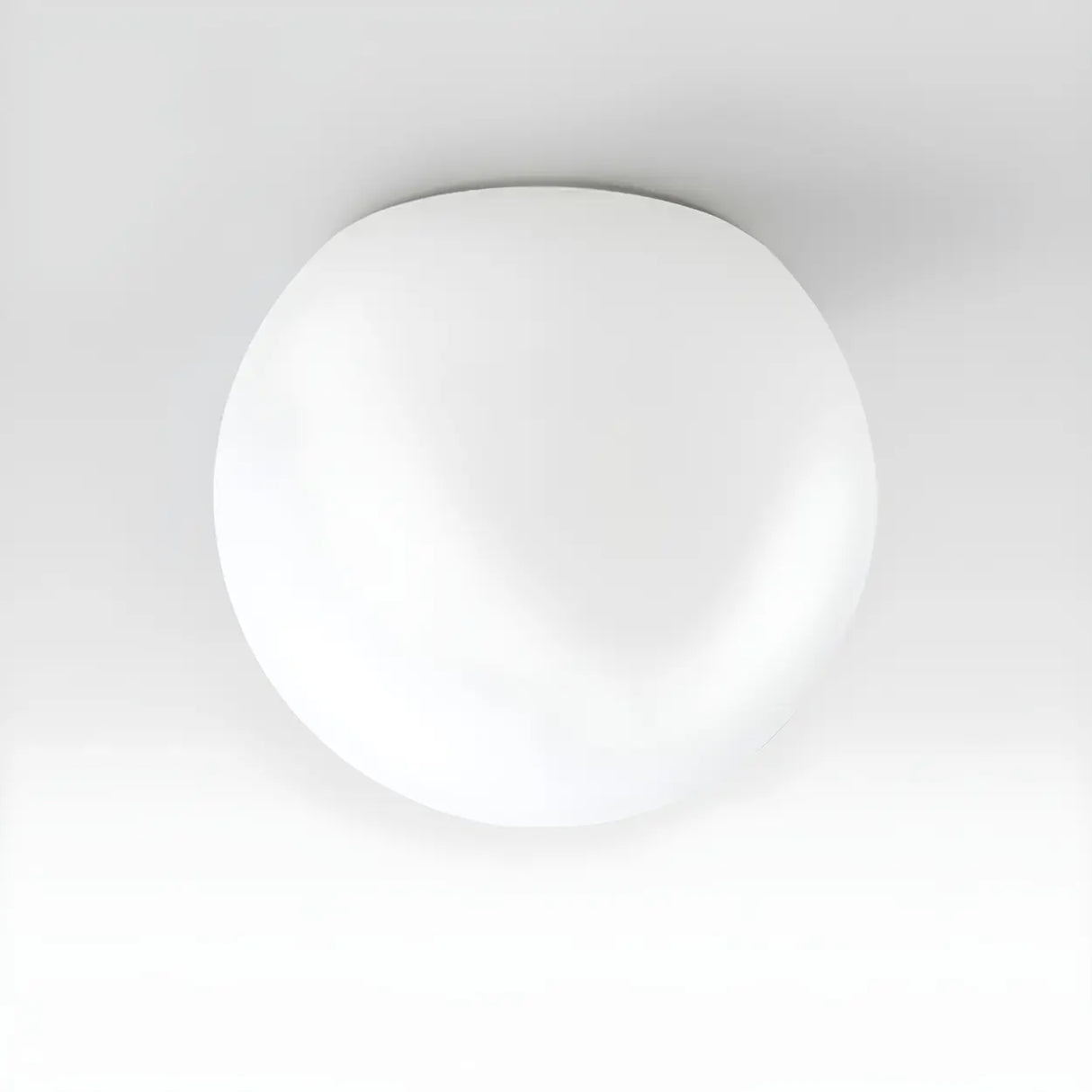 Minimalist Bedroom White Ball Flush Mount Ceiling Light Image - 10