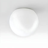 Minimalist Bedroom White Ball Flush Mount Ceiling Light Image - 10