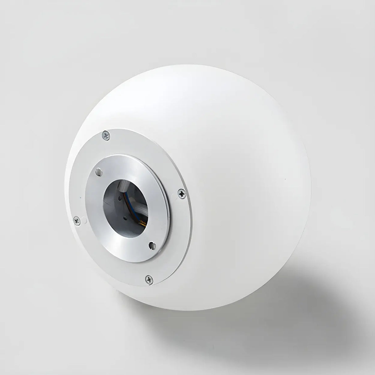 Minimalist Bedroom White Ball Flush Mount Ceiling Light Image - 11