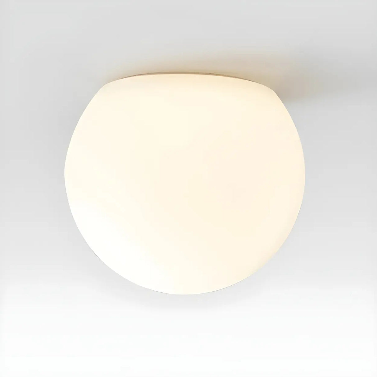 Minimalist Bedroom White Ball Flush Mount Ceiling Light Image - 9