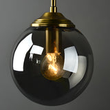 Minimalist Bedside Gold Globe Pendant Wall Sconce Image - 16