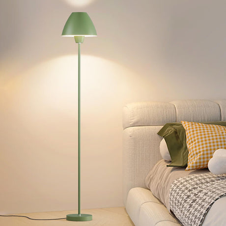 Minimalist Bedside Green Dome Adjustable Floor Lamp Image - 1