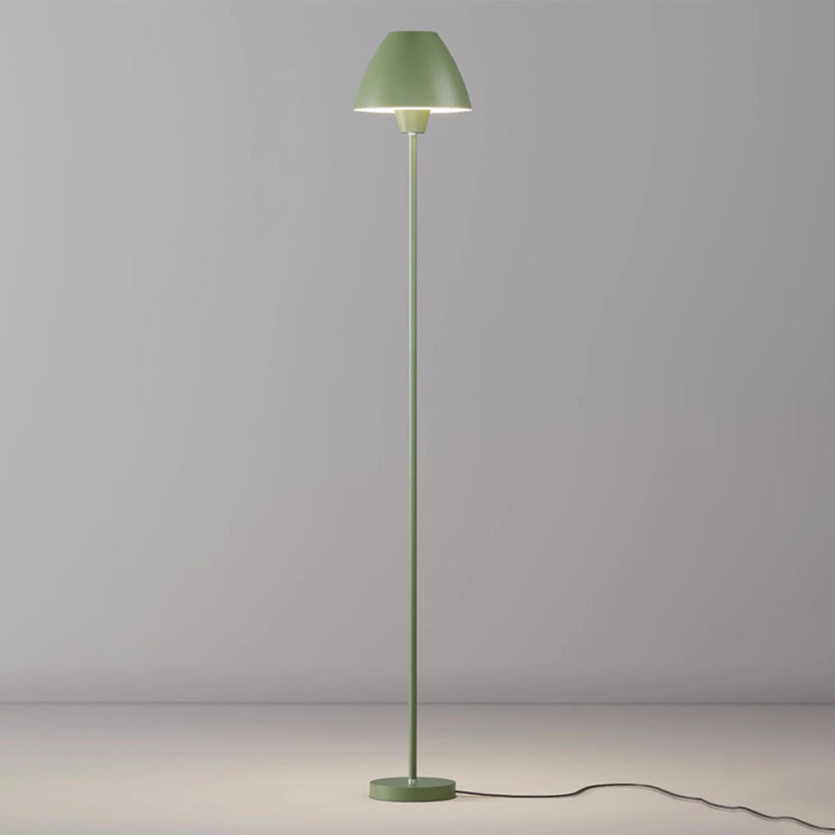 Minimalist Bedside Green Dome Adjustable Floor Lamp Image - 10