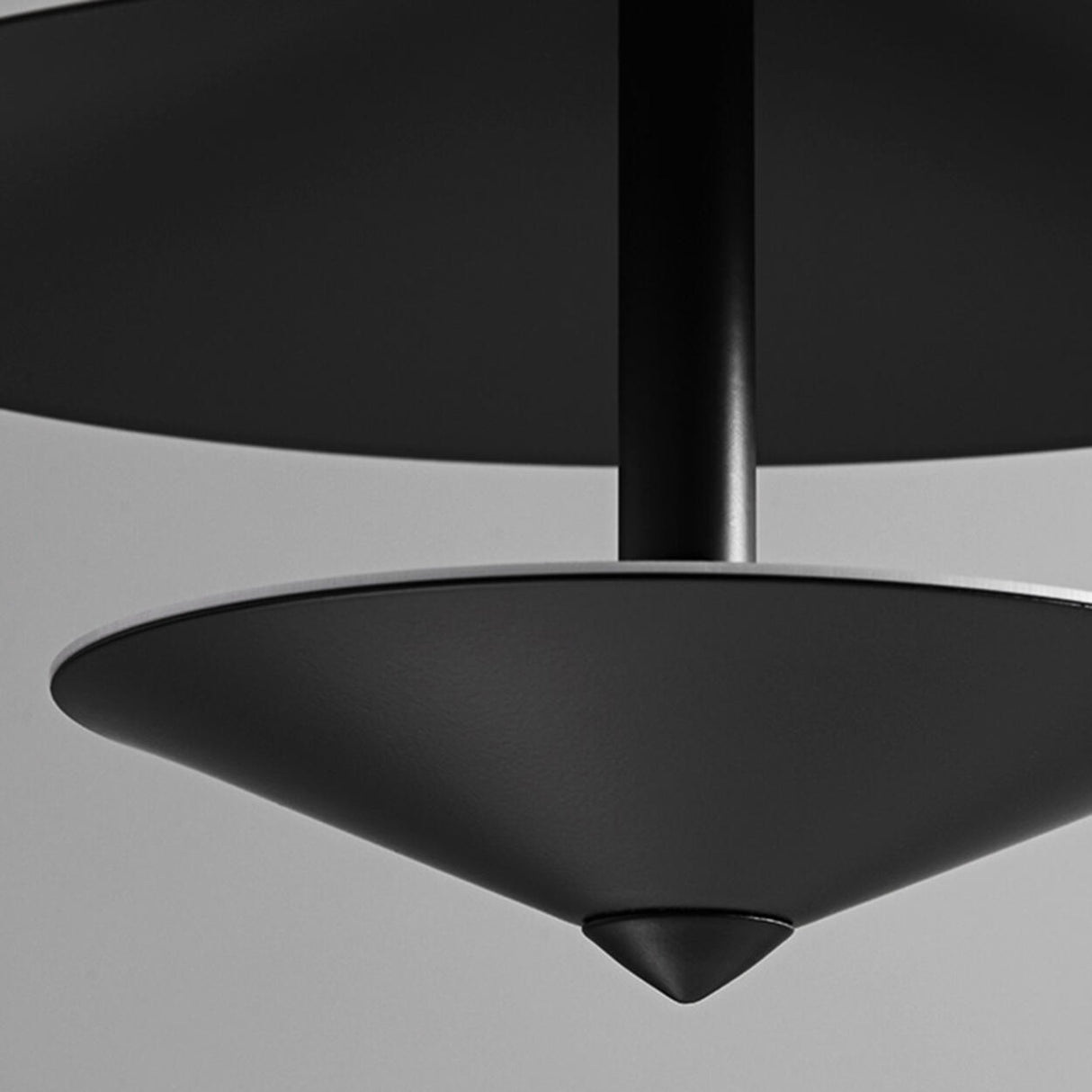 Minimalist Black Alloy LED Geometric Pendant Light Image - 9