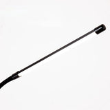 Minimalist Black Arced Linear Metal LED Floor Lamp Image - 5