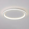 Minimalist Black Circle LED Flush Mount Ceiling Light Image - 10