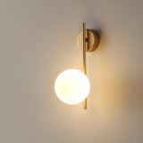 Minimalist Black Circular Metal LED Wall Sconce Image - 10