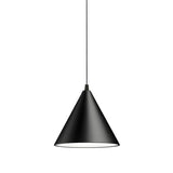 Minimalist Black Cone Bedroom Pendant Light Flexible Length Image - 8