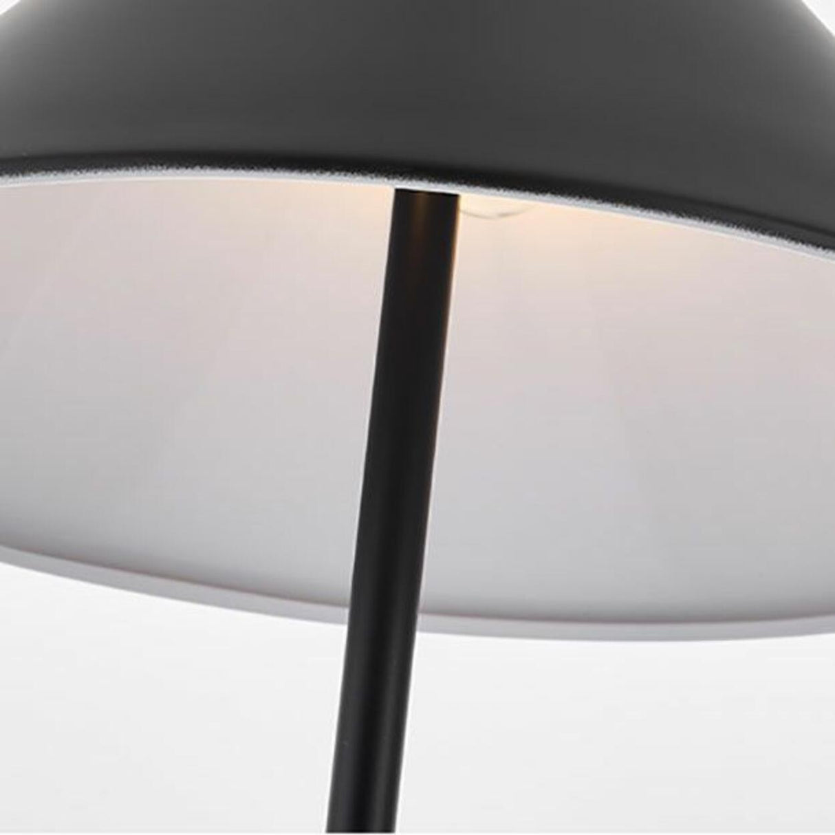 Minimalist Black Cone Metal Living Room Floor Lamp Image - 10