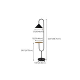 Minimalist Black Cone Metal Living Room Floor Lamp Image - 12