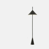 Minimalist Black Cone Metal Living Room Floor Lamp Image - 2