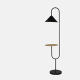 Minimalist Black Cone Metal Living Room Floor Lamp Image - 3