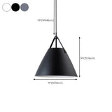 Minimalist Black Cone Pendant Light Bedroom Adjustable Cord Image - 12